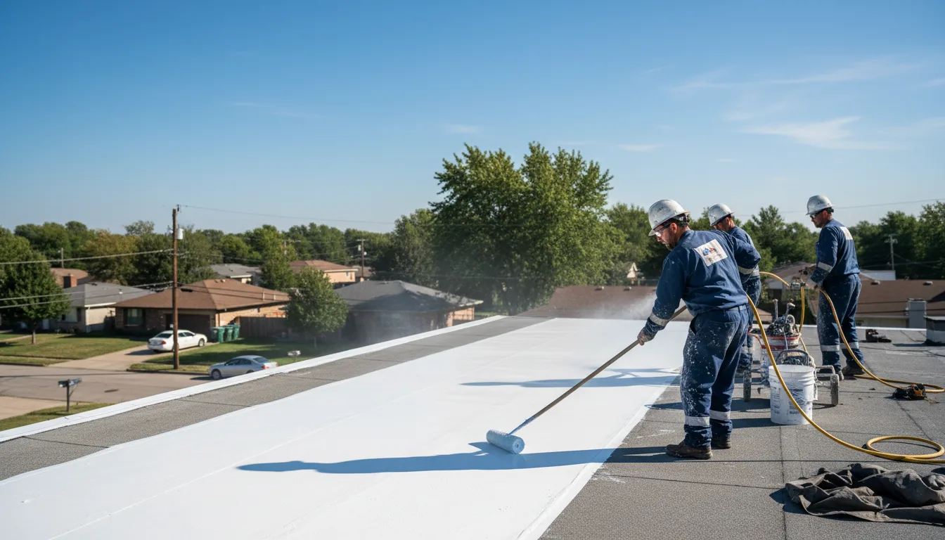 Commercial roof coating in Pittsboro, MS near me